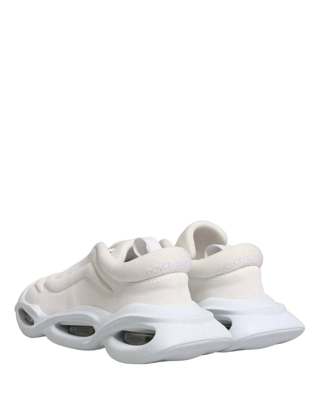 Dolce & Gabbana White Slip On Wave Low Top Sneakers Shoes