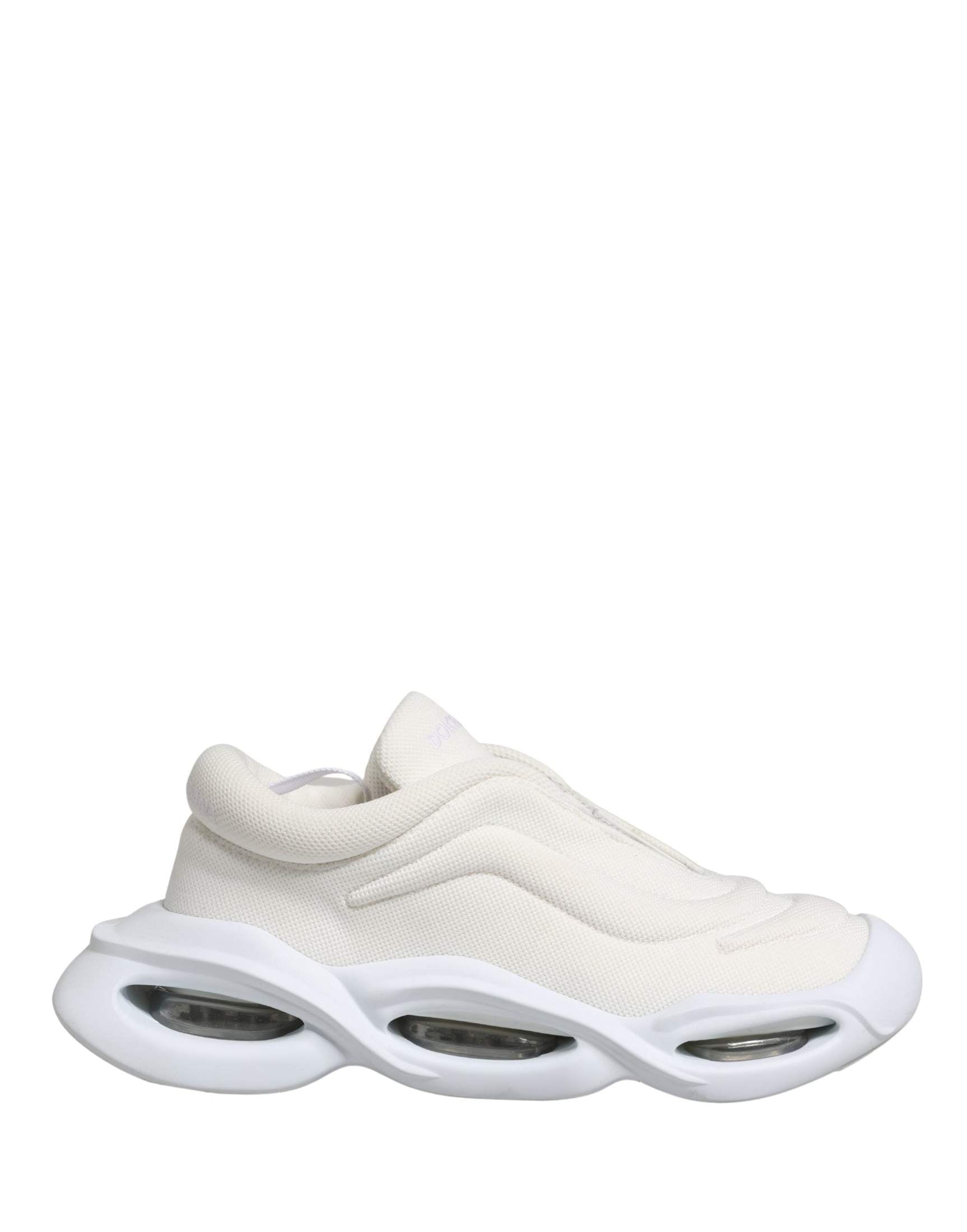 Dolce & Gabbana White Slip On Wave Low Top Sneakers Shoes