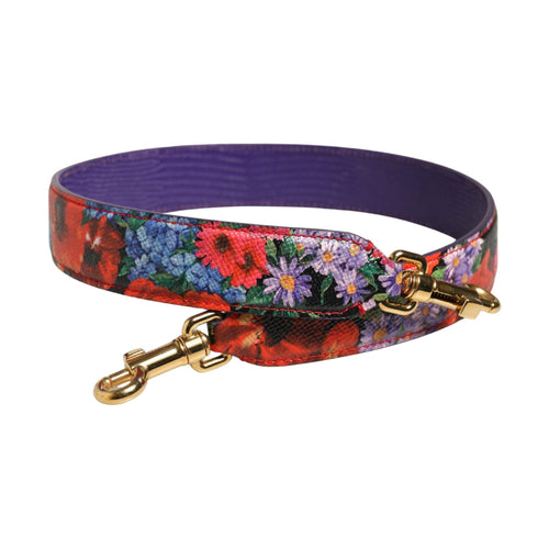 Dolce & Gabbana Multicolor Floral Leather Bag Accessory Shoulder Strap
