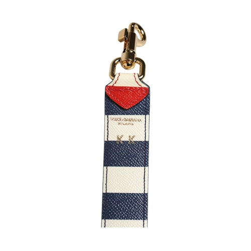 Dolce & Gabbana Multicolor Leather Striped Bag Accessory Shoulder Strap