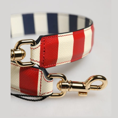Dolce & Gabbana Multicolor Leather Striped Bag Accessory Shoulder Strap