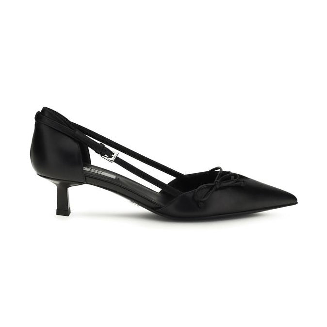 Prada Black Goatskin High Heel Pumps