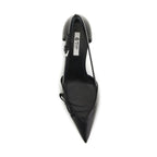 Prada Black Goatskin High Heel Pumps