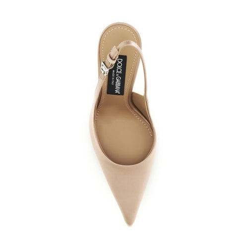 Dolce & Gabbana Beige Silk Pumps