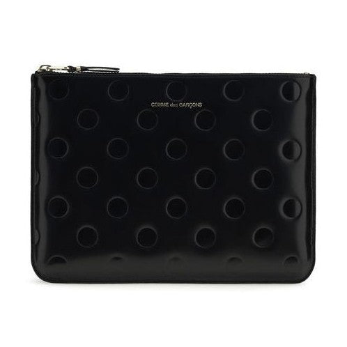 Comme Des Garçons Black Calf Leather Bos Taurus Wallet