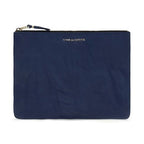 Comme Des Garçons Blue Calf Leather Bos Taurus Wallet