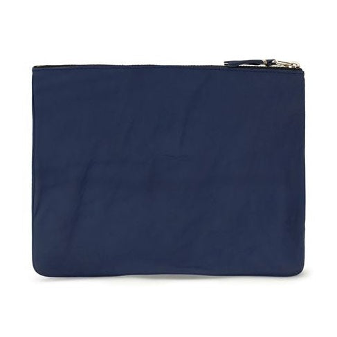 Comme Des Garçons Blue Calf Leather Bos Taurus Wallet