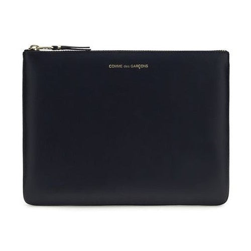 Comme Des Garçons Blue Calf Leather Bos Taurus Wallet