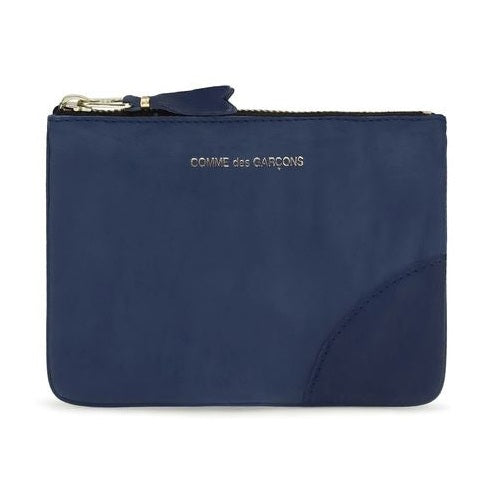 Comme Des Garçons Blue Calf Leather Bos Taurus Wallet