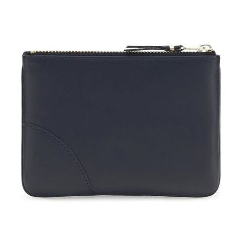 Comme Des Garçons Blue Calf Leather Bos Taurus Wallet