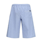 Dolce & Gabbana Blue Cotton Bermuda Shorts