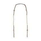 Dolce & Gabbana Black Leather Gold Chain Bag Accessory Shoulder Strap