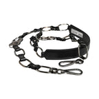 Dolce & Gabbana Black Leather Silver Chain Bag Accessory Shoulder Strap