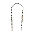Dolce & Gabbana Black Leather Gold Chain Bag Accessory Shoulder Strap