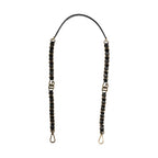 Dolce & Gabbana Black Leather Gold Chain Bag Accessory Shoulder Strap