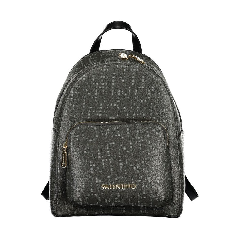 Valentino Black Polyurethane Women Backpack