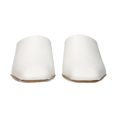 Jil Sander White Leather Slippers