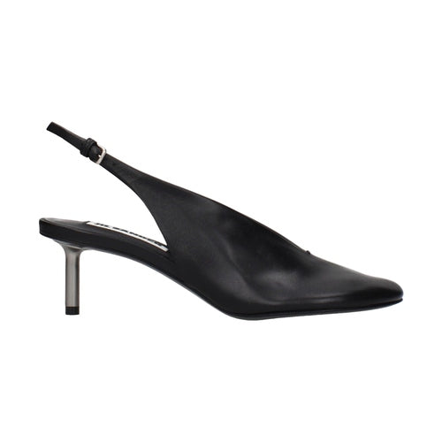 Jil Sander Black Leather High Heel Pumps