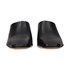 Jil Sander Black Leather Slippers