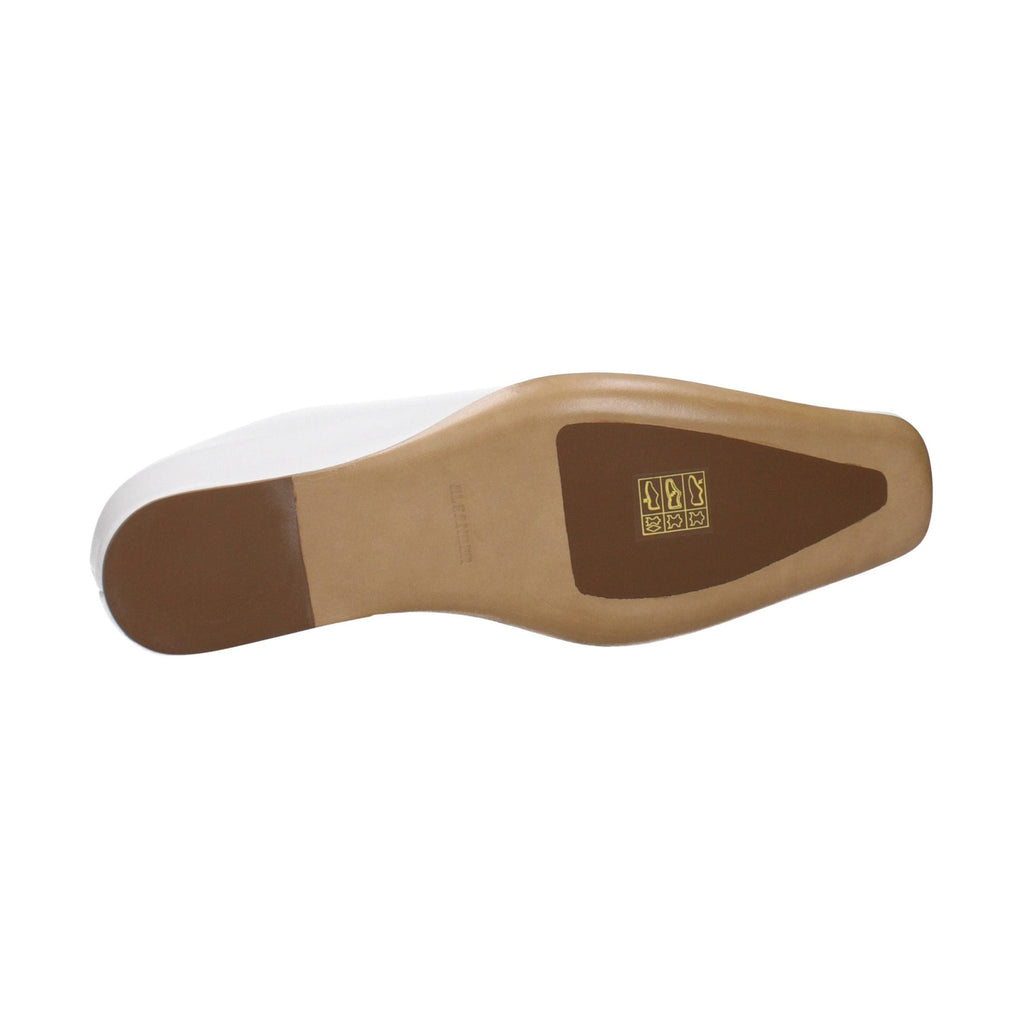 Jil Sander White Leather Slippers
