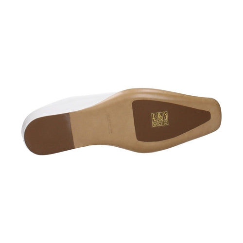 Jil Sander White Leather Slippers