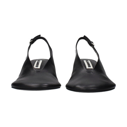 Jil Sander Black Leather High Heel Pumps