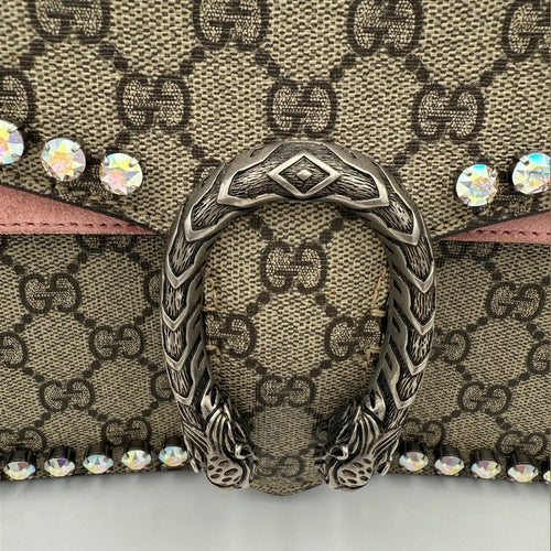 Gucci GUCCI DIONYSUS GG Supreme with Diamantes Handbag