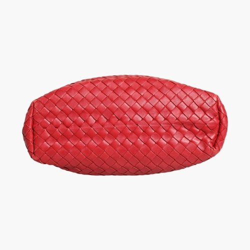 Bottega Veneta Red Intrecciato Leather Tote Bag