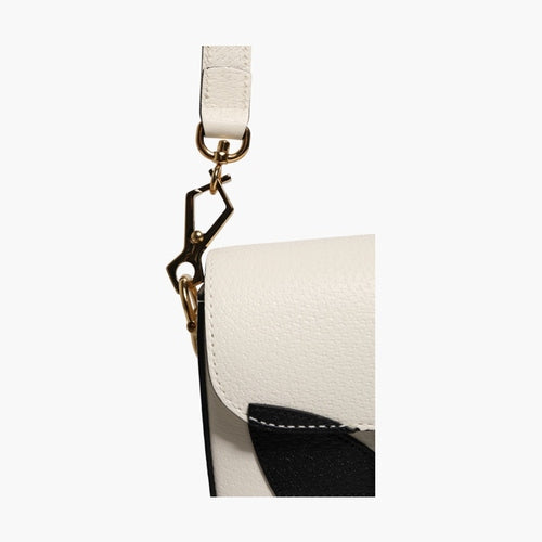 Gucci x Adidas Horsebit 1955 White Black Calfskin Leather Shoulder Bag