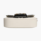 Gucci x Adidas Horsebit 1955 White Black Calfskin Leather Shoulder Bag