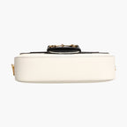Gucci x Adidas Horsebit 1955  White Black Calfskin Leather Shoulder Bag