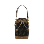 Fendi Brown Polyester Backet Bag