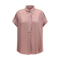 Brunello Cucinelli Multicolor Silk Shortsleeve Shirt
