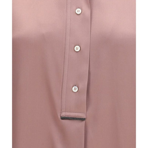 Brunello Cucinelli Multicolor Silk Shortsleeve Shirt