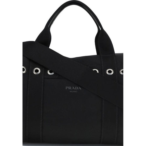 Prada Black Cotton Luggage And Travel