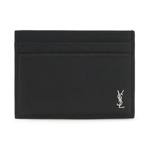 Saint Laurent Black Calf Leather Bos Taurus Wallet