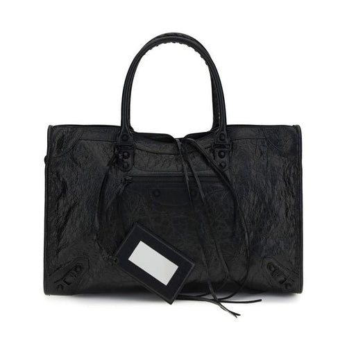 Balenciaga Black Lamb Ovis Aries Aries Shoulder Bag