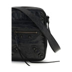 Balenciaga Black Lamb Ovis Aries Aries Shoulder Bag