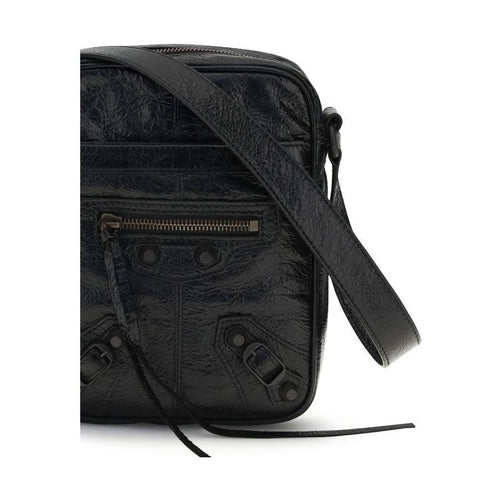 Balenciaga Black Lamb Ovis Aries Aries Shoulder Bag