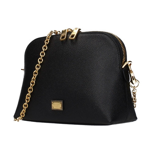 Dolce & Gabbana Black Leather Shoulder Bag