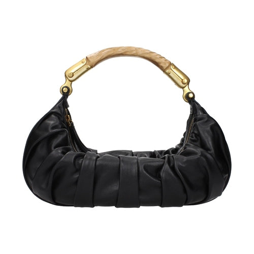 Balmain Black Leather Handbag