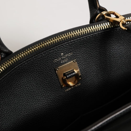 Louis Vuitton Pink and Black Leather City Steamer Leather Handbag