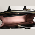 Louis Vuitton Pink and Black Leather City Steamer Leather Handbag