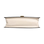 Gucci White Calfskin Leather Sylvie Crossbody Bag