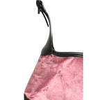 Gucci Jackie Pink Velvet And Black Leather Shoulder Bag
