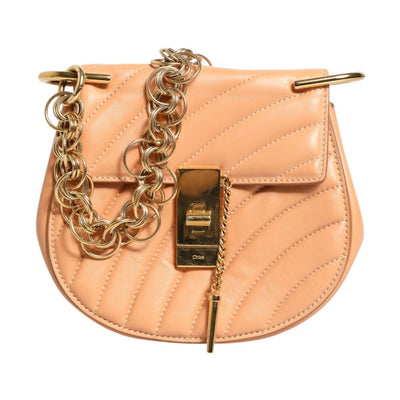 Chloé Quilted Calfskin Leather Drew Bijou Shoulder Bag