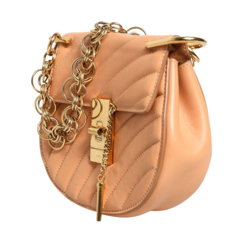 Chloé Quilted Calfskin Leather Drew Bijou Shoulder Bag