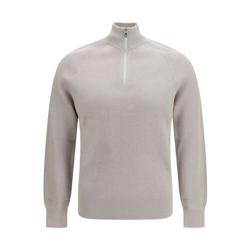 Brunello Cucinelli Beige Cotton Sweatshirt