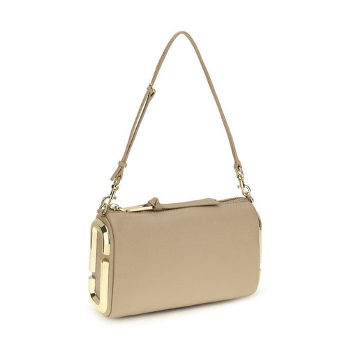 Marc Jacobs Beige Calf Leather Bos Taurus Shoulder Bag