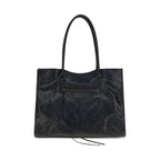 Balenciaga Black Lamb Ovis Aries Aries Shoulder Bag